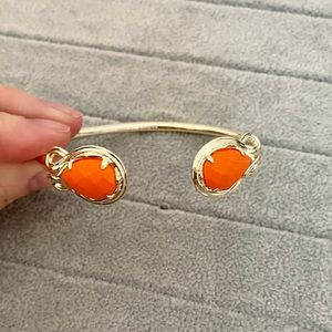 Kendra Scott cuff- gold/orange stone